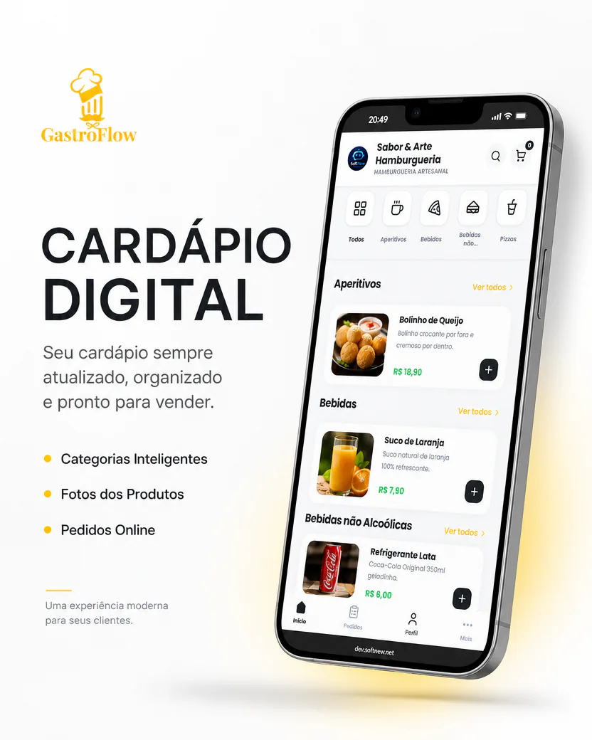 Tela do GastroFlow: Delivery — imagem 2